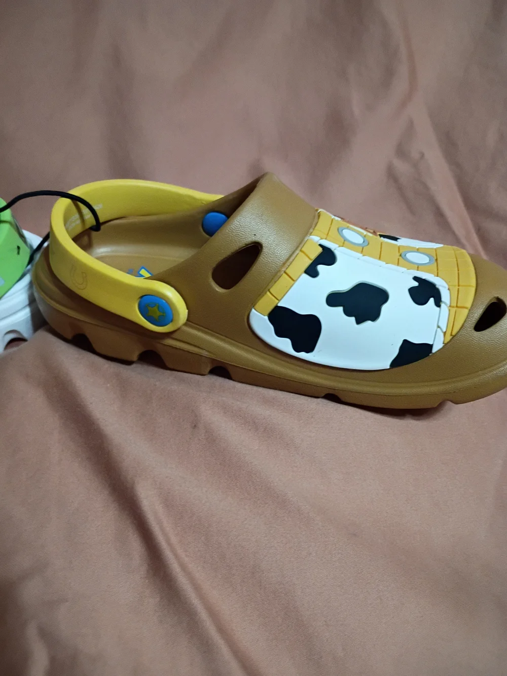 Disney Toy Story Kids' Clogs in White, Green & Brown